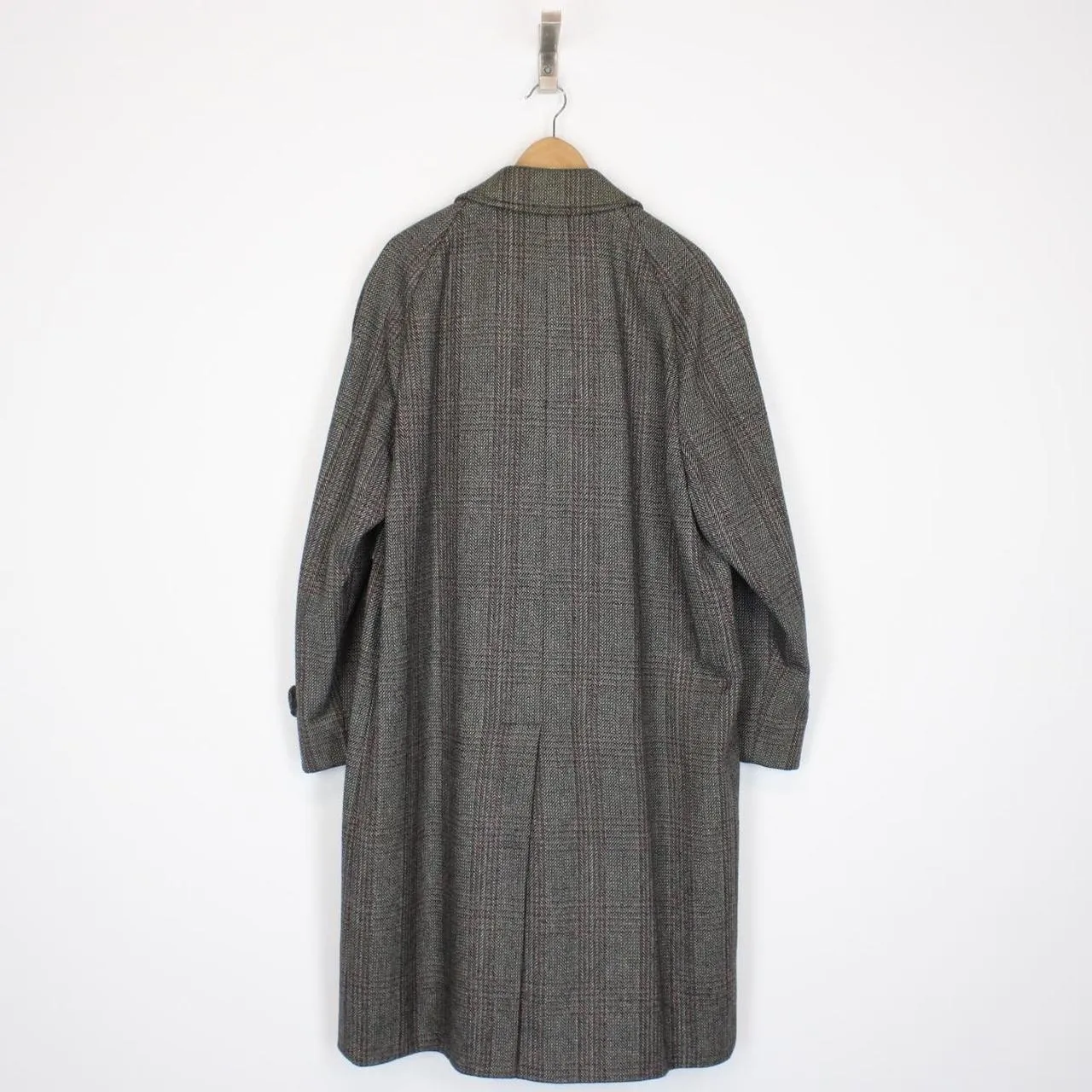Vintage Aquascutum Tweed Lambswool Overcoat Medium