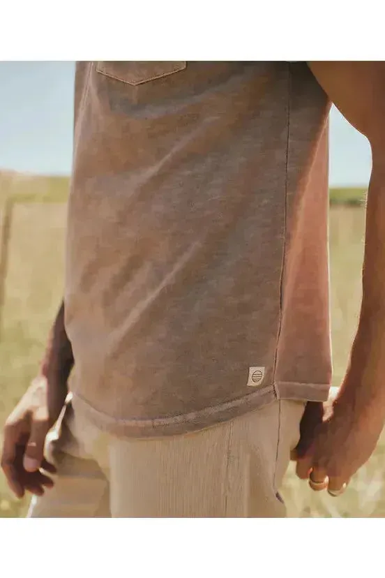 Vintage Heavy Slub Pocket Tee - Taupe