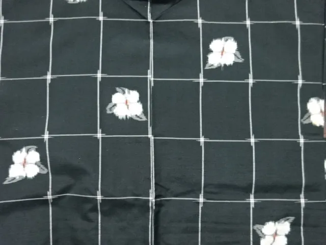 Vintage Kimono: Circa 1950-60s Silk Black and White Haori Jacket