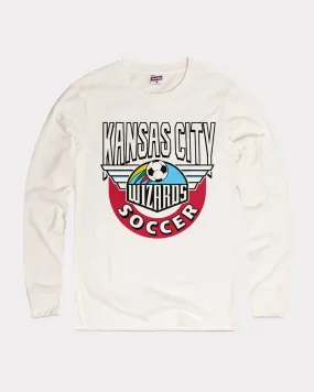 Wizards Retro Soccer White Long Sleeve T-Shirt