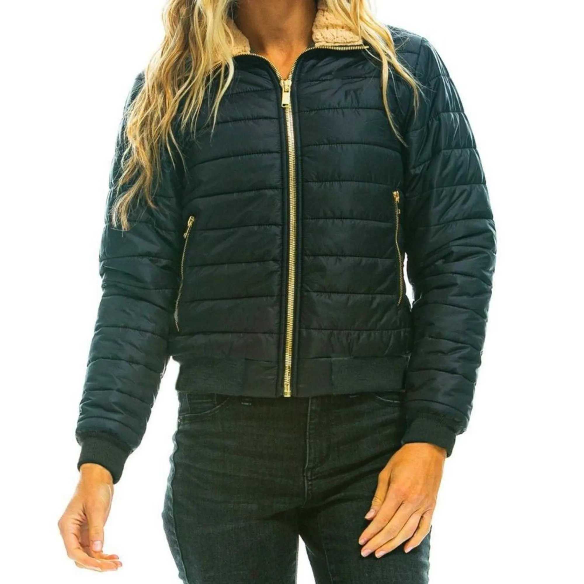 Women's Vintage Rainbow Sunburst Jacket - Black