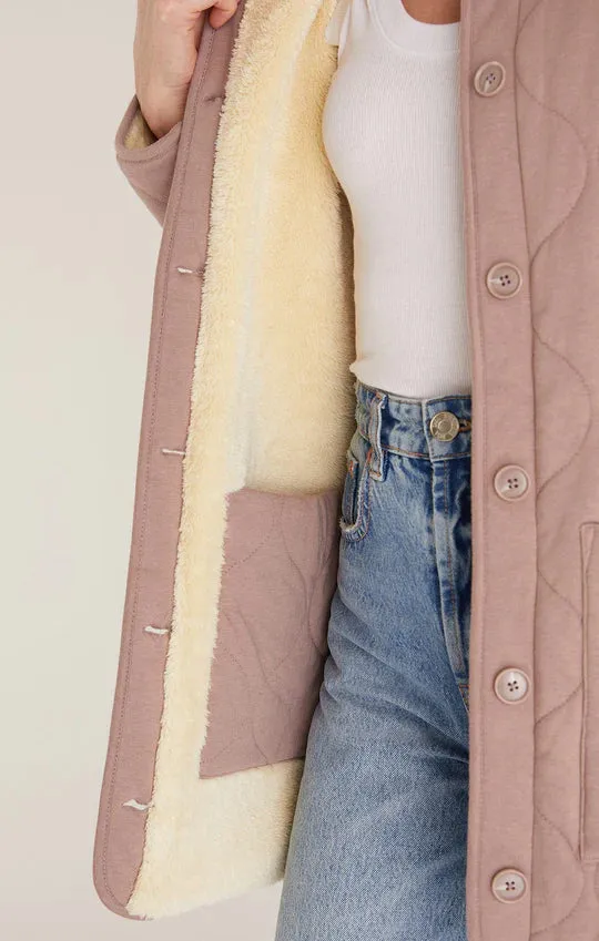 Z Supply Rana Quilted Reversible Sherpa Jacket