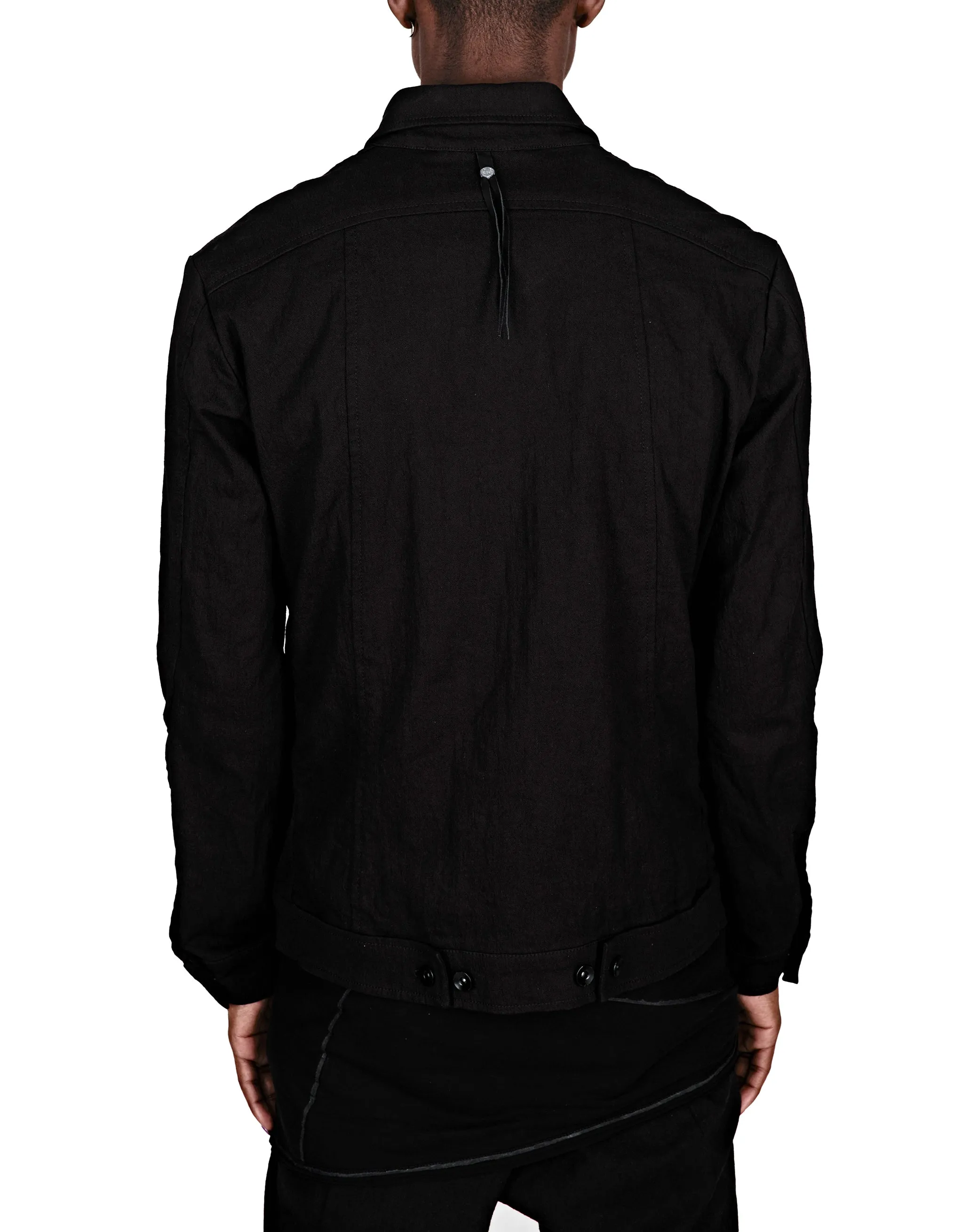 Zip-Front Denim Jacket
